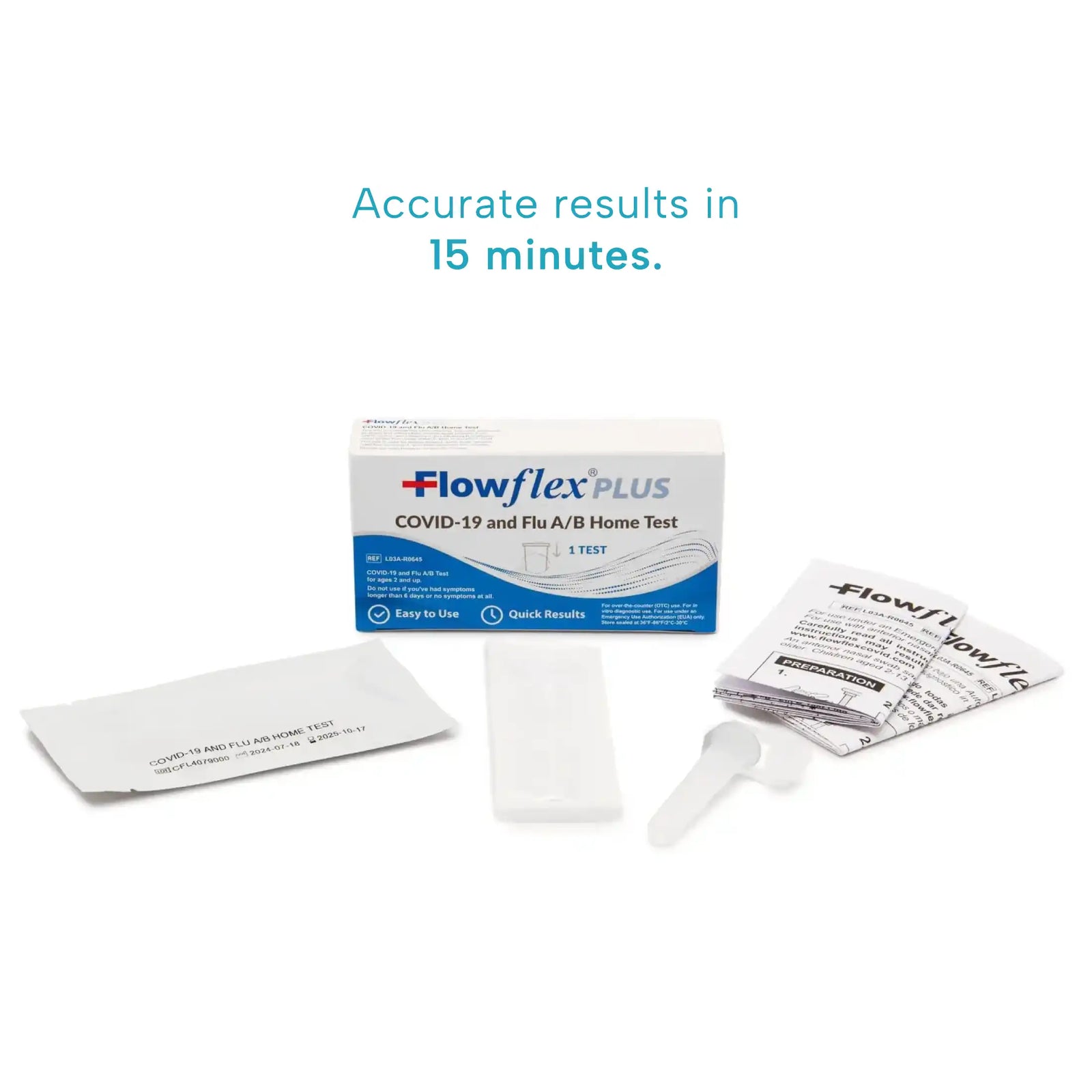 Flowflex PLUS COVID-19 / Flu A&B Antigen Home Test
