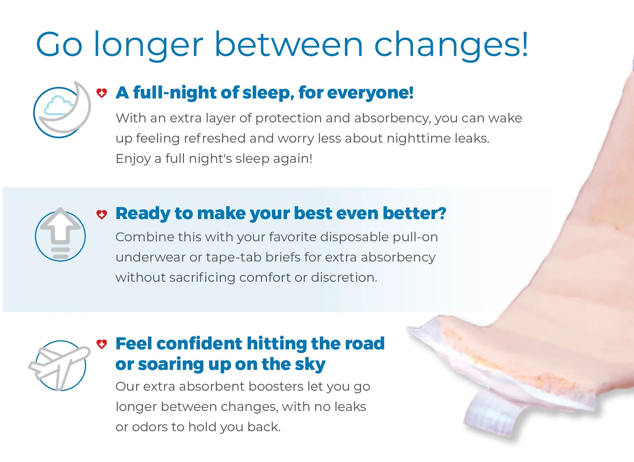 Tranquility TopLiner Booster Pads