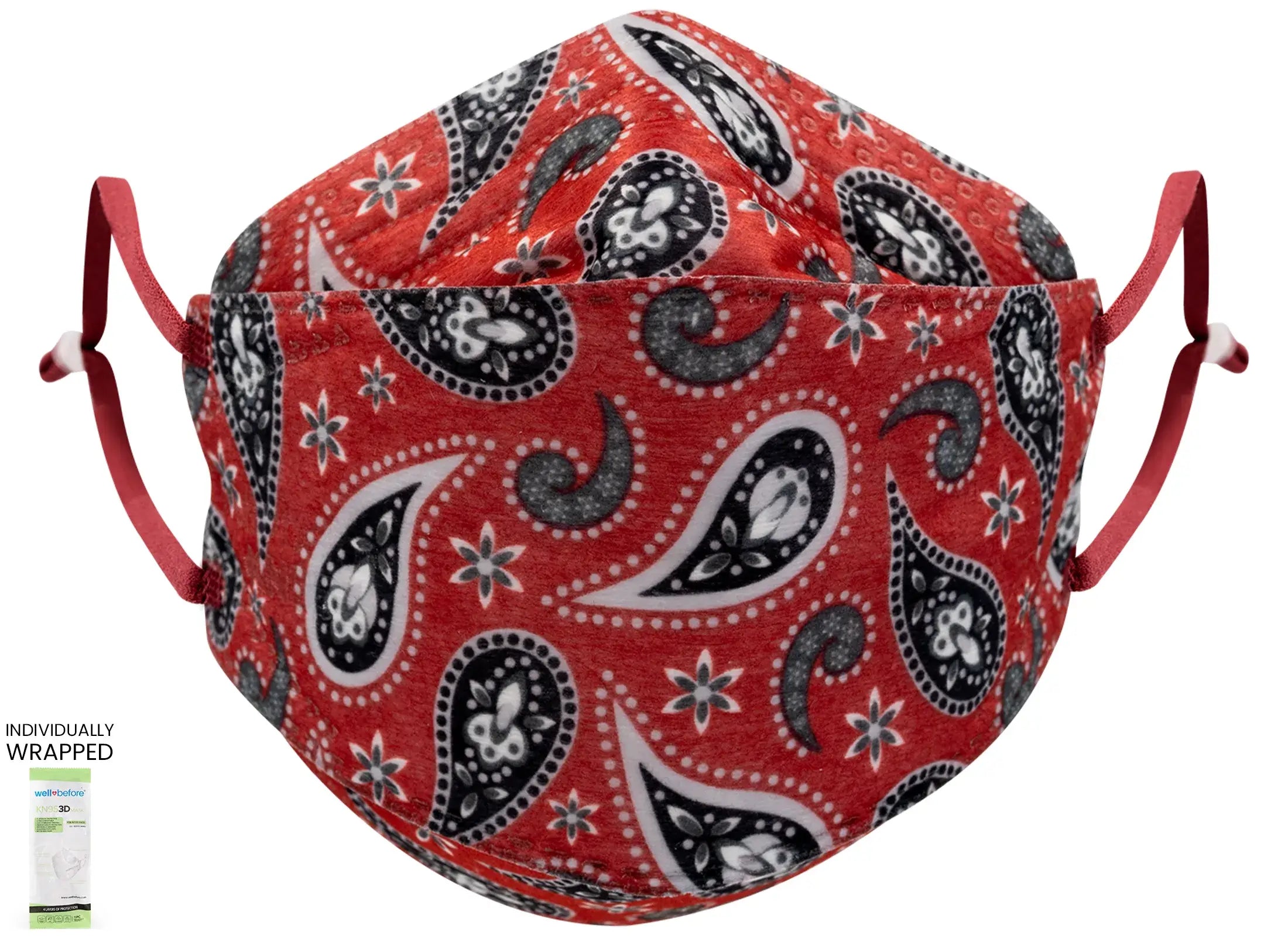 Kids KN95 3D Mask | Individually Wrapped, Elastic Ear Loops