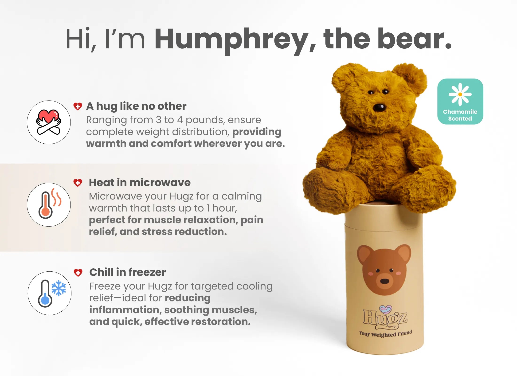 Hot And Cold Therapy Weighted Toy For Anxiety Relief by HUGZ