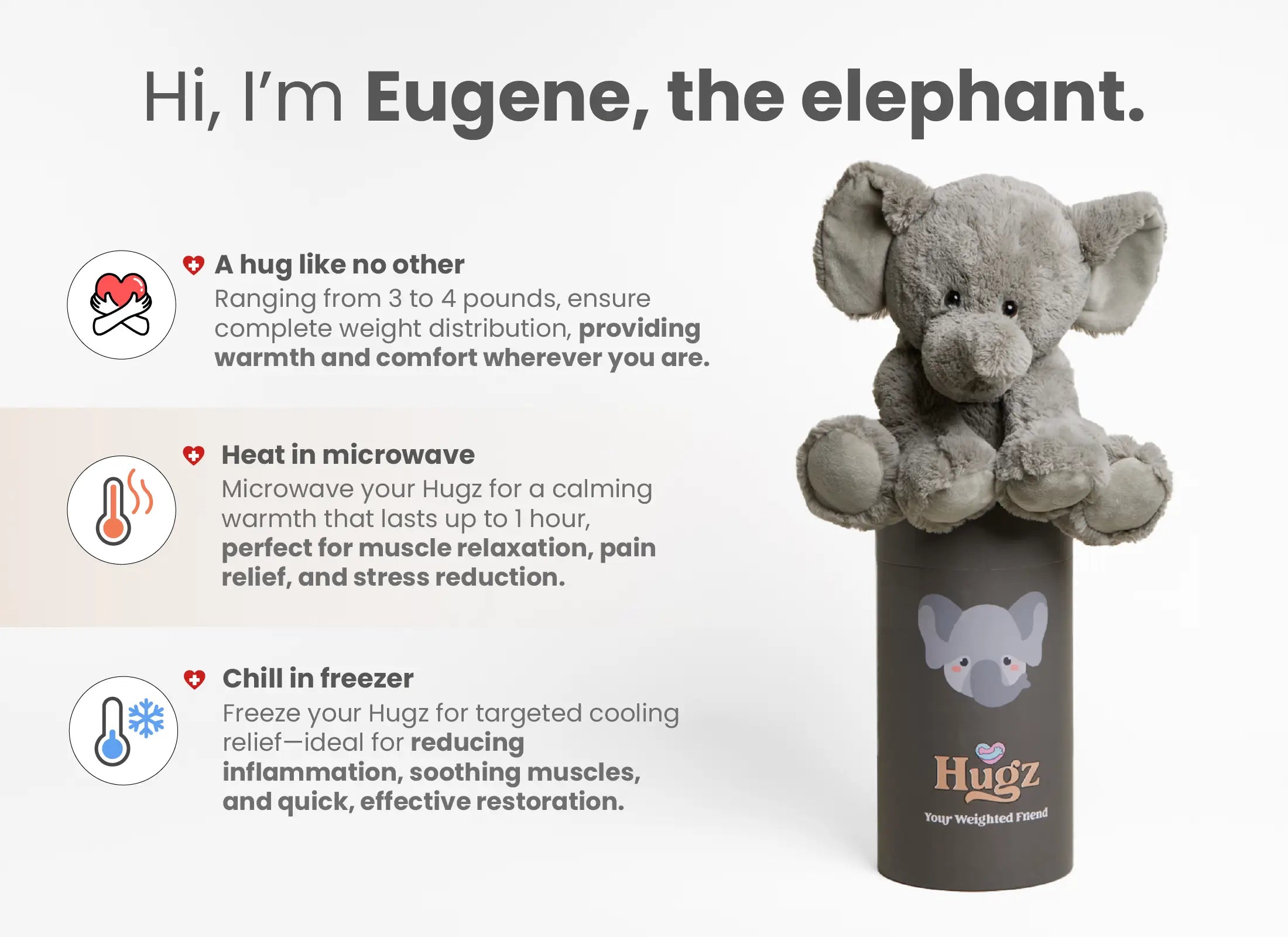 Hot And Cold Therapy Weighted Toy For Anxiety Relief by HUGZ