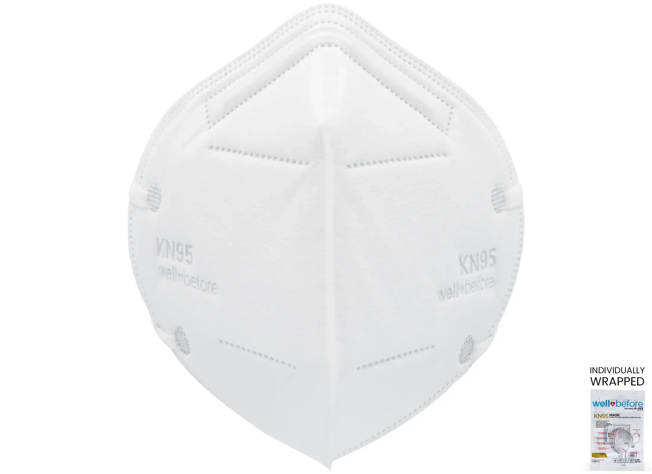 KN95 Face Mask | Individually Wrapped, Elastic Ear Loops