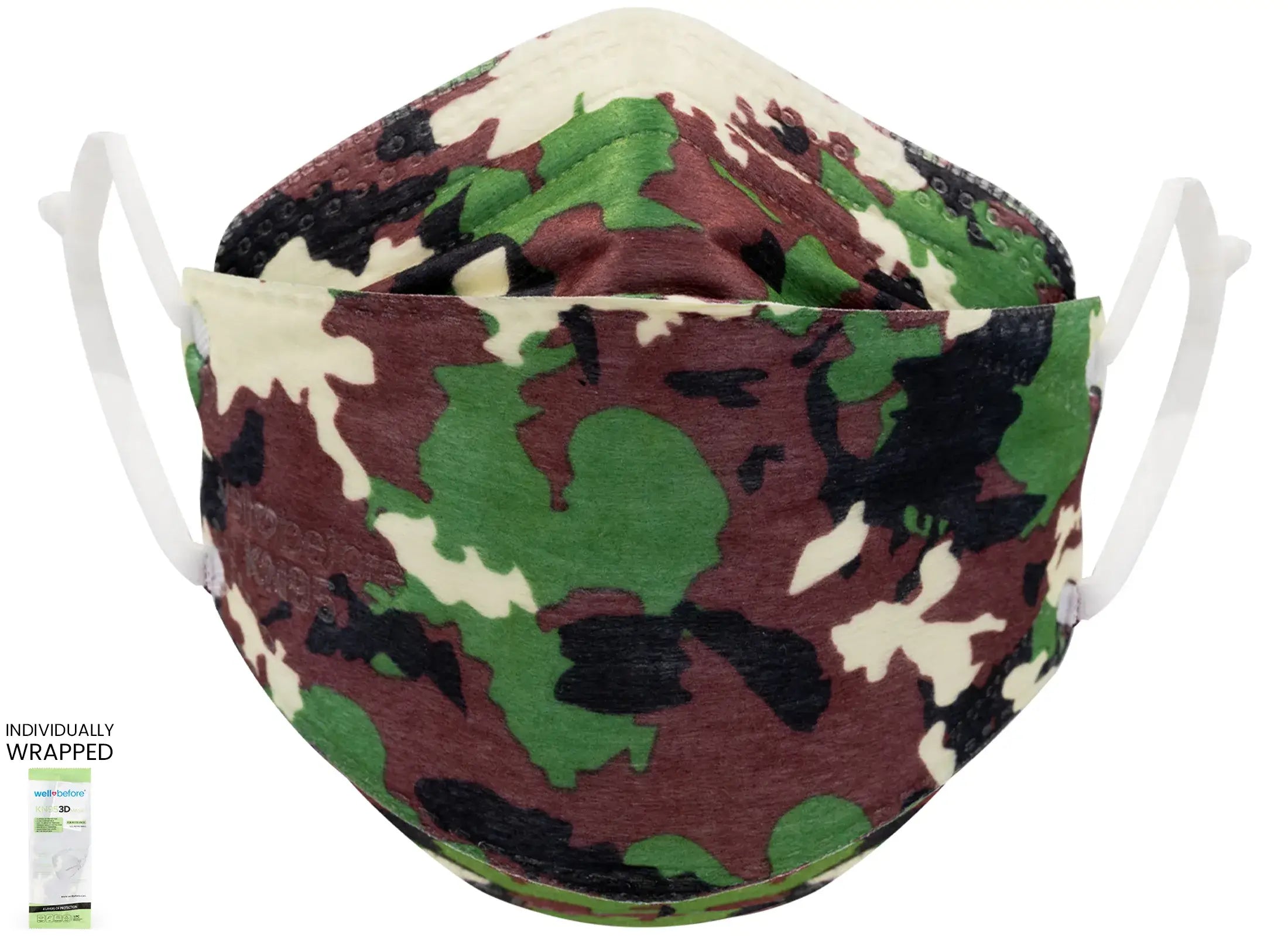 Kids KN95 3D Mask | Individually Wrapped, Elastic Ear Loops