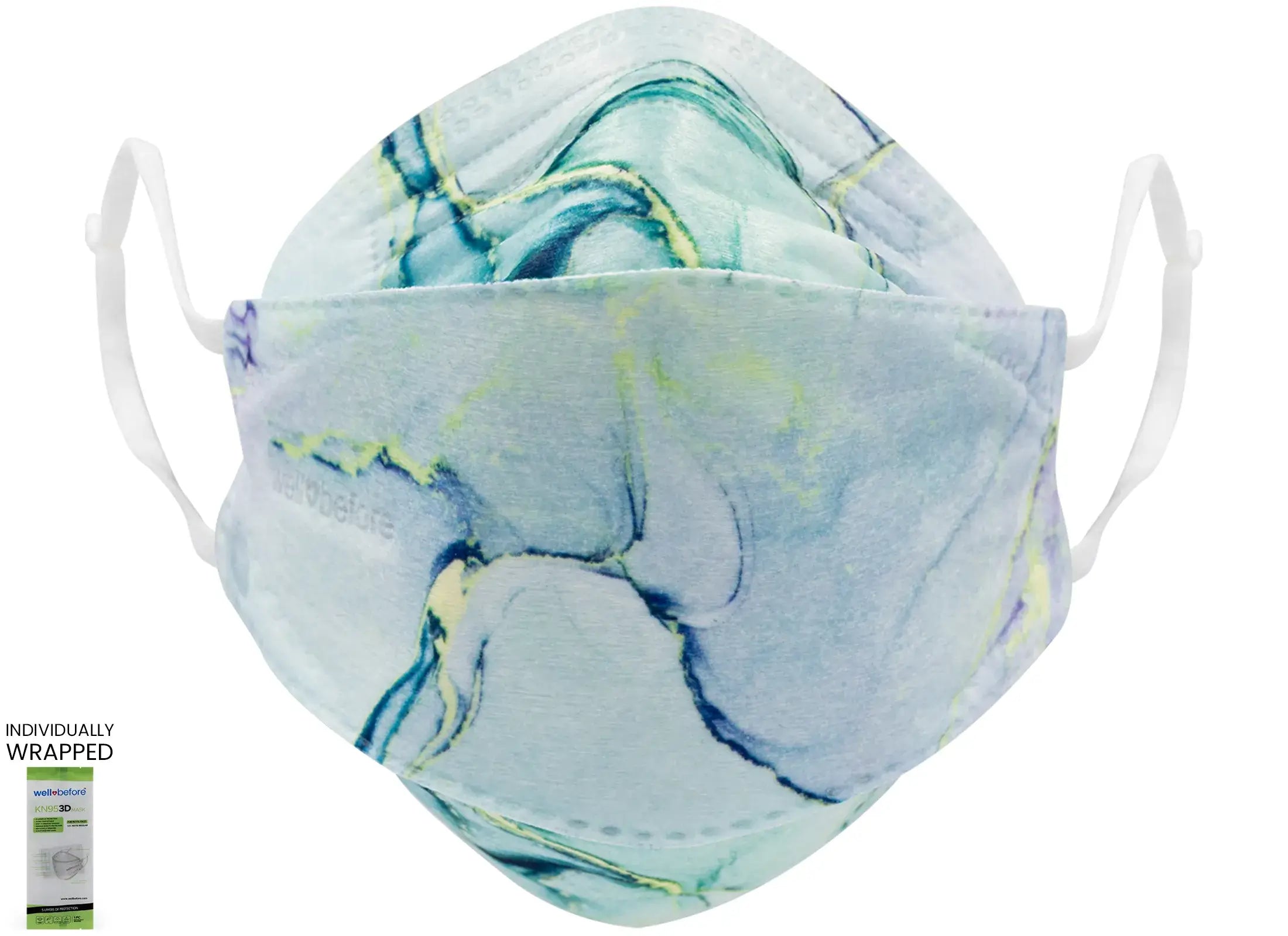 Kids KN95 3D Mask | Individually Wrapped, Elastic Ear Loops