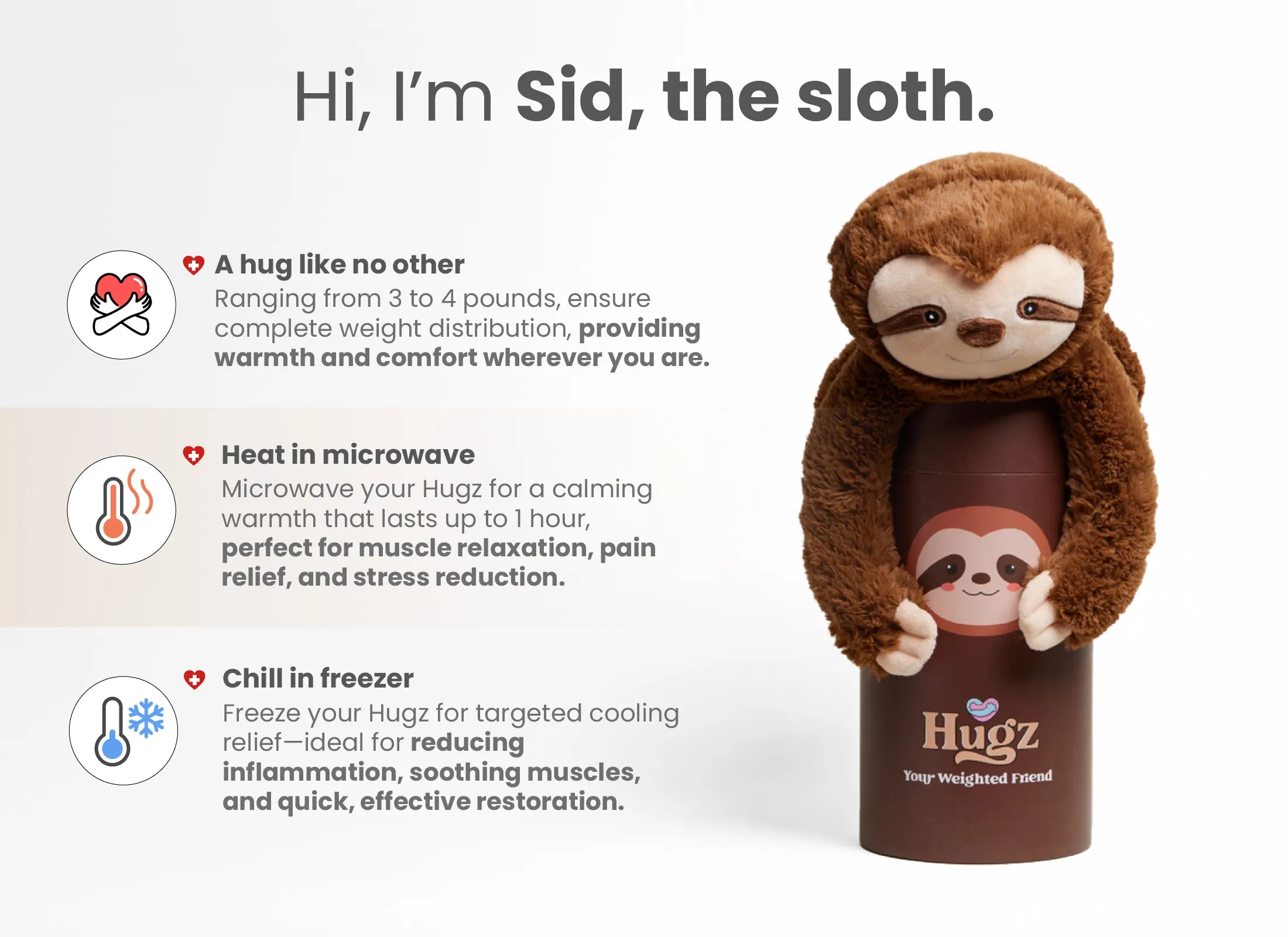 Hot And Cold Therapy Weighted Toy For Anxiety Relief by HUGZ