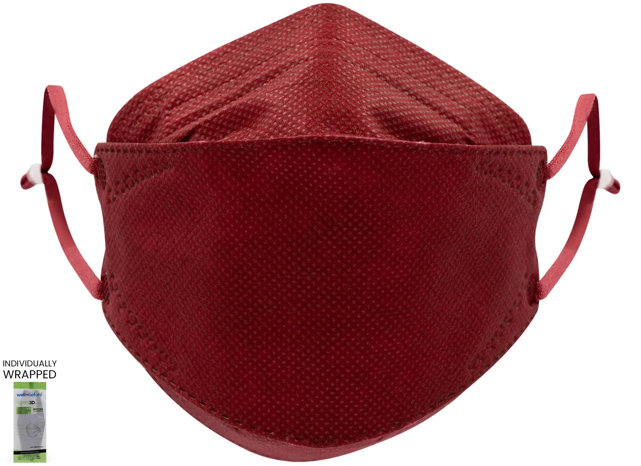 Kids KN95 3D Mask | Individually Wrapped, Elastic Ear Loops