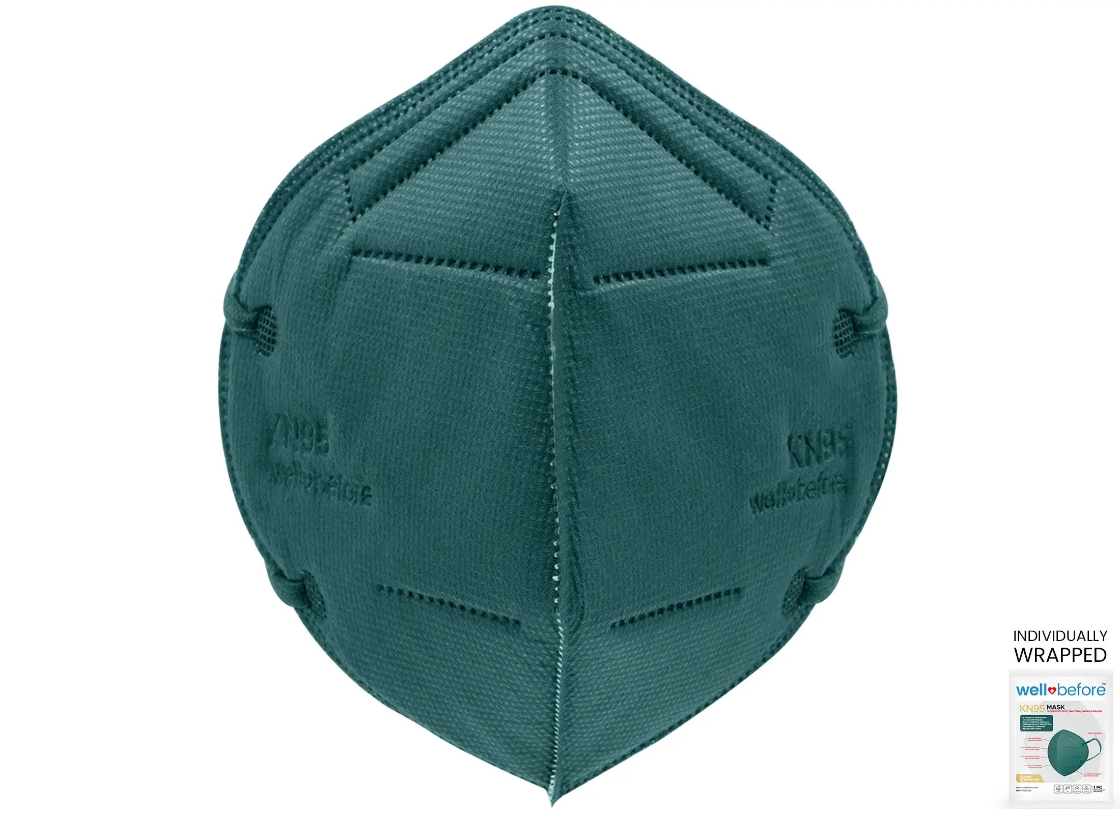 KN95 Face Mask | Individually Wrapped, Elastic Ear Loops