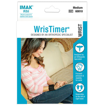 IMAK RSI WrisTimer Daytime Elastic Wrist Support - Small, Black