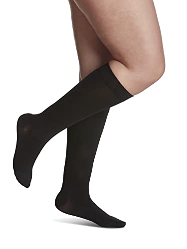 Sigvaris 841C Soft Opaque Women's Calf Compression Stockings 15-20mmHg