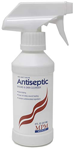 MPM Medical Antiseptic Wound & Skin Cleanser 8 oz Spray Bottle