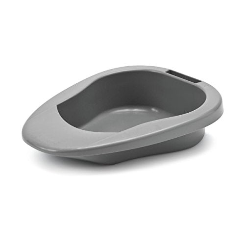 Medline Contour Bedpan, Graphite