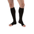 BSN Jobst For Men Ribbed Knee-High Firm Compression Socks, Open Toe - Extra Large Full Calf, Black