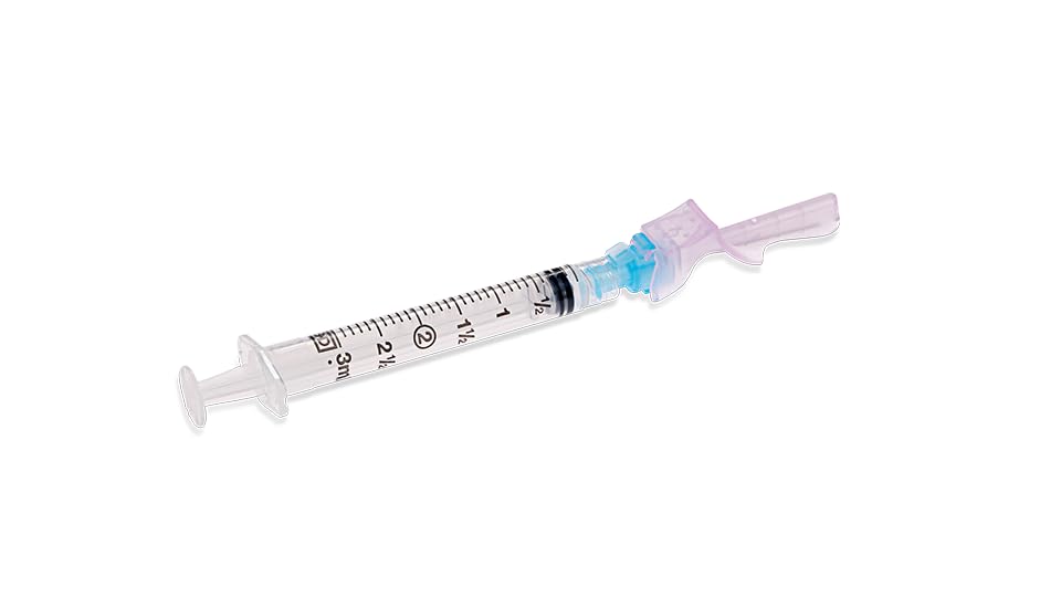 Becton Dickinson Eclipse Safety Syringe with Needle - 3mL