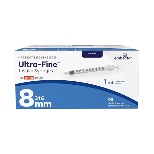 Embecta Ultra-Fine II Insulin Syringes 31G 5/16" Needle