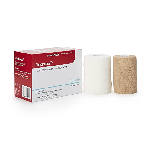 DermaRite FlexPress 2 Two Layer Compression System - 4 Inch