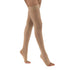 BSN Jobst Women's UltraSheer Thigh-High Moderate Compression Stockings, Open Toe, Large, Natural