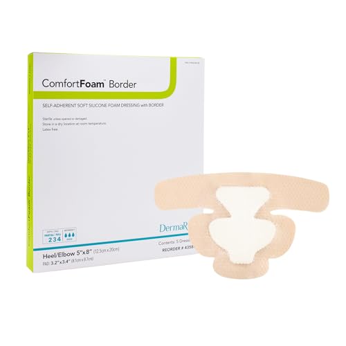 DermaRite Self-Adherent Soft Silicone Foam Dressing with Border