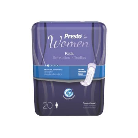 Presto Incontinence Pads for Women