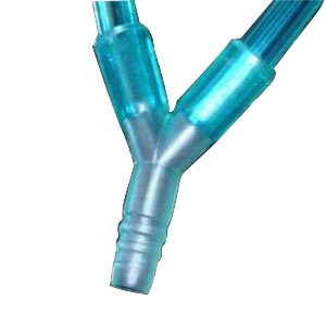 Salter Labs Y-Connector with Two 7' Bonded Green Tubes