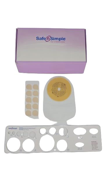 Safe N Simple 8" Closed One Piece Ostomy Pouch