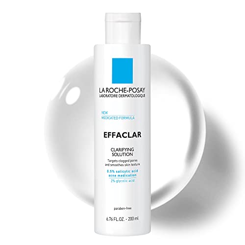 La Roche-Posay Effaclar Clarifying Solution Acne Toner with Salicylic Acid, 6.76 oz