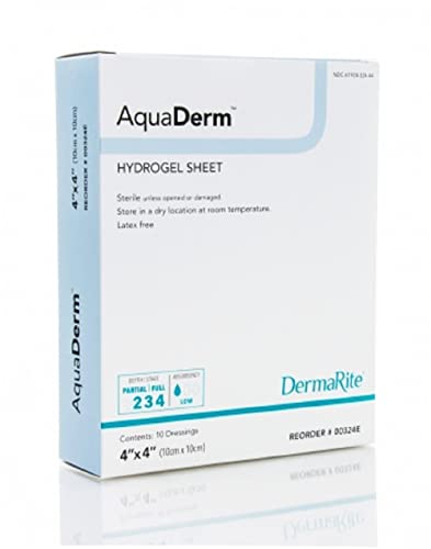 DermaRite AquaDerm Hydrogel Sheet Wound Dressing