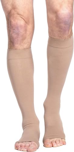 Sigvaris 552C SECURE Calf Compression Socks 2X-Large Long Beige
