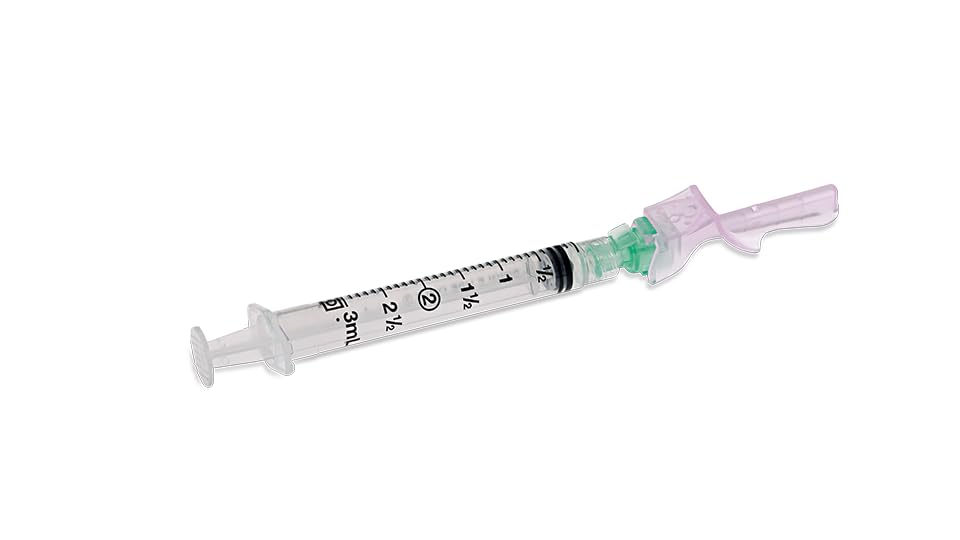 Becton Dickinson Eclipse Safety Syringe with Needle - 3mL