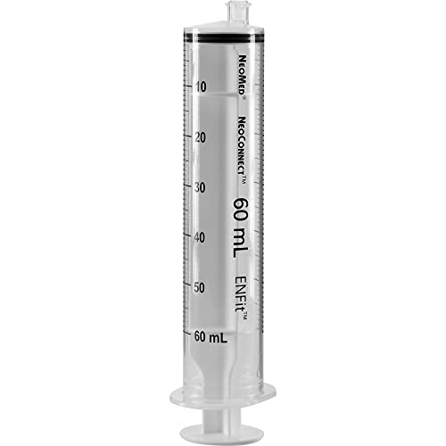 Avanos NeoConnect Reusable Oral Medication Syringe with ENFit Tip, 60 mL
