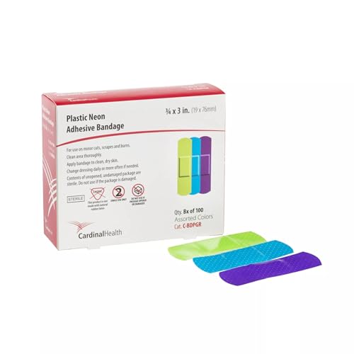 Cardinal Health Sterile Adhesive Plastic Bandage, 3/4" x 3"