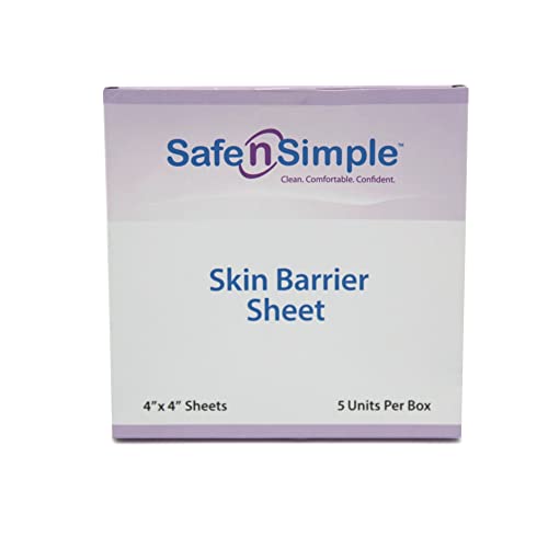 Safe N Simple 4" x 4" Skin Barrier Sheet Plus with Aloe and Zinc Oxide