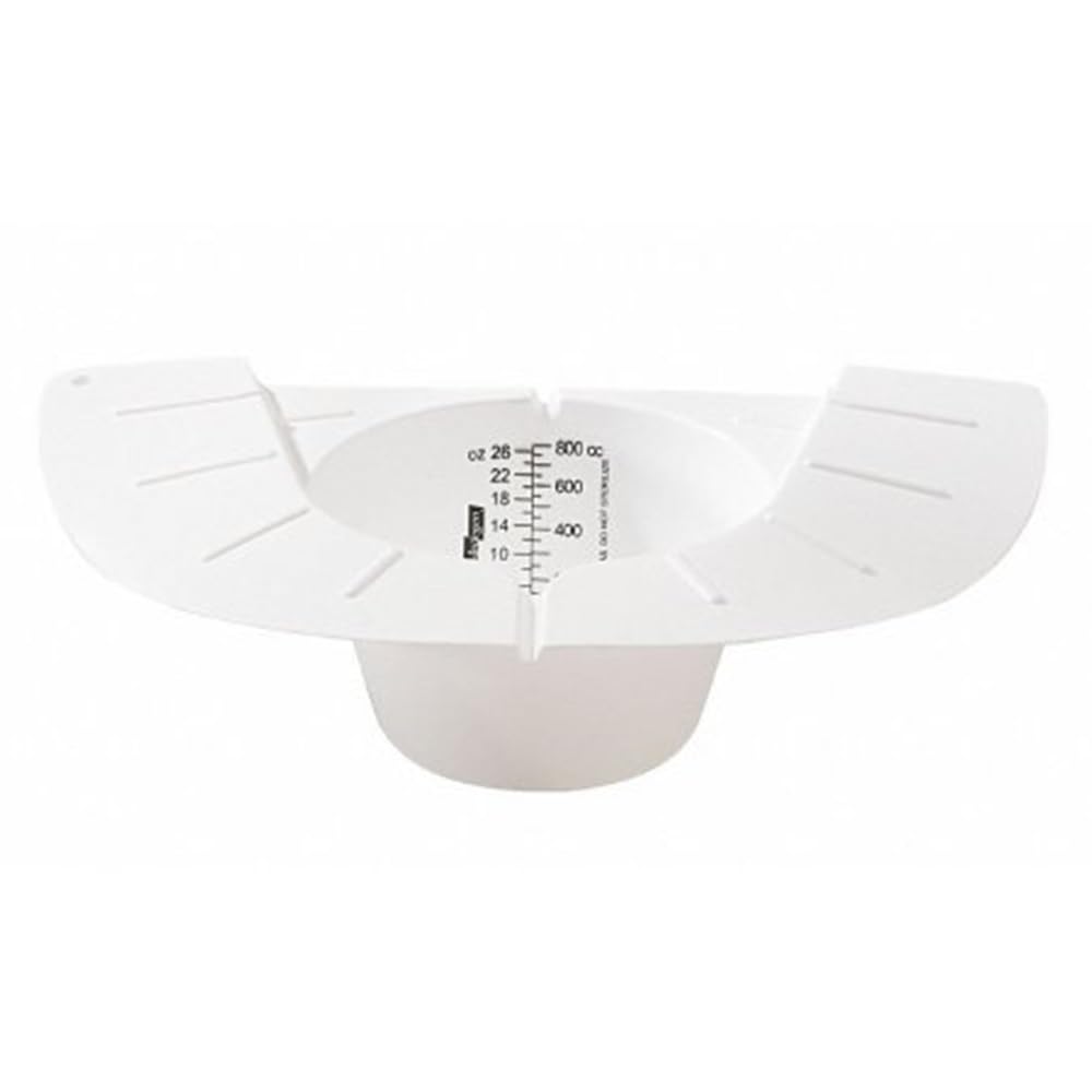 Medegen Deluxe Specimen Pan, White Graduated, 27 oz