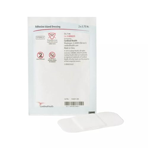 Cardinal Health Adhesive Island Dressing, Sterile