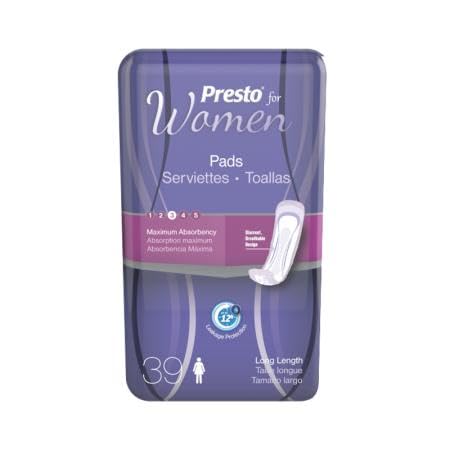 Presto Incontinence Pads for Women