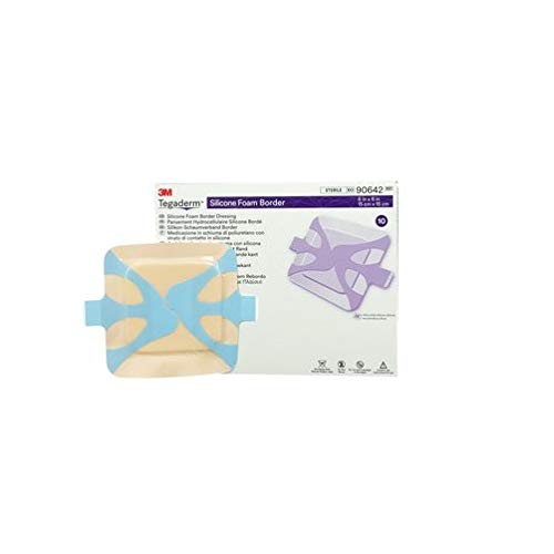 Tegaderm Silicone Foam Border Dressing - 3x3in, 6x6in
