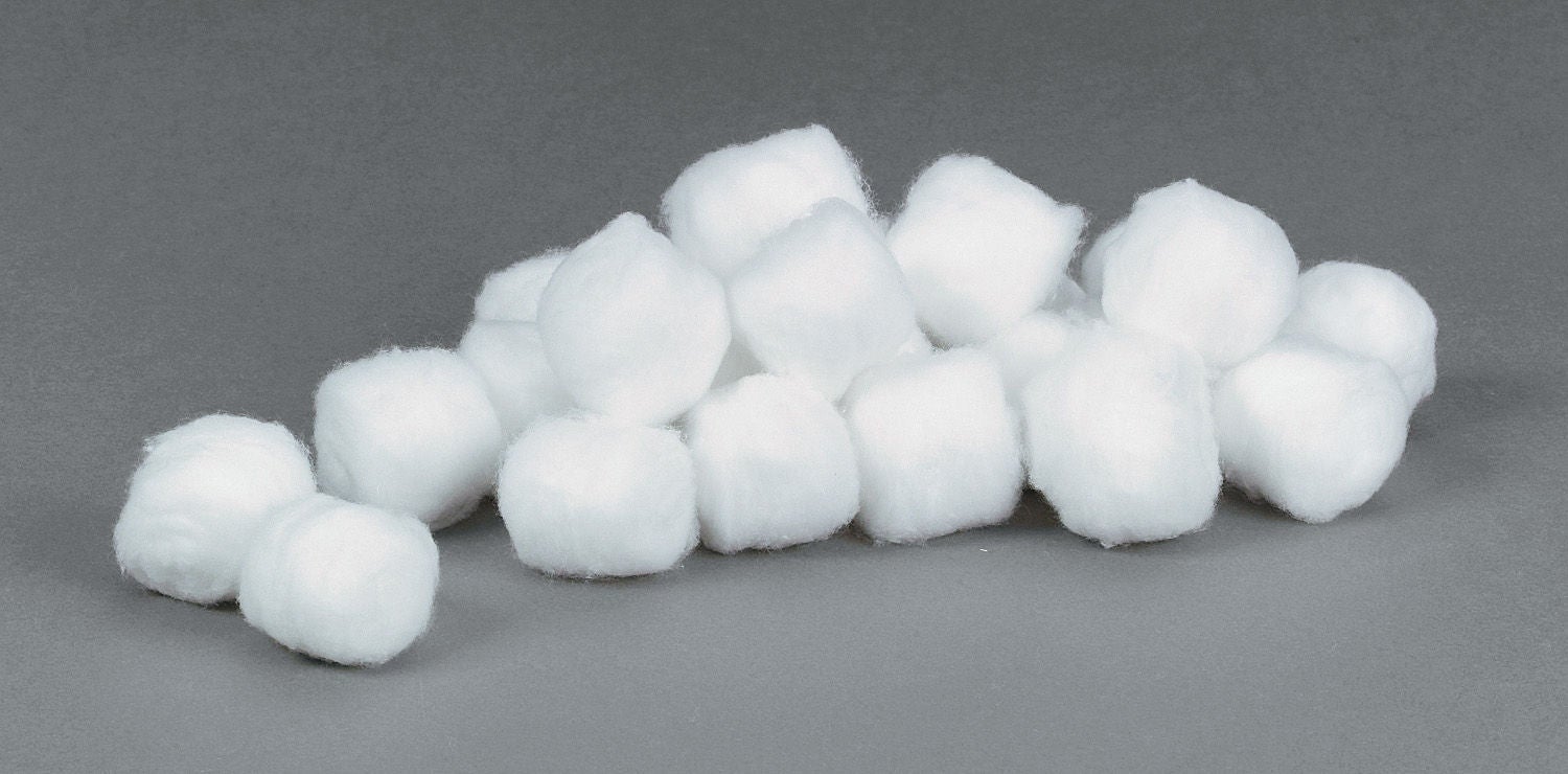 TIDI Rayon Balls, Medium, 2,000 Count
