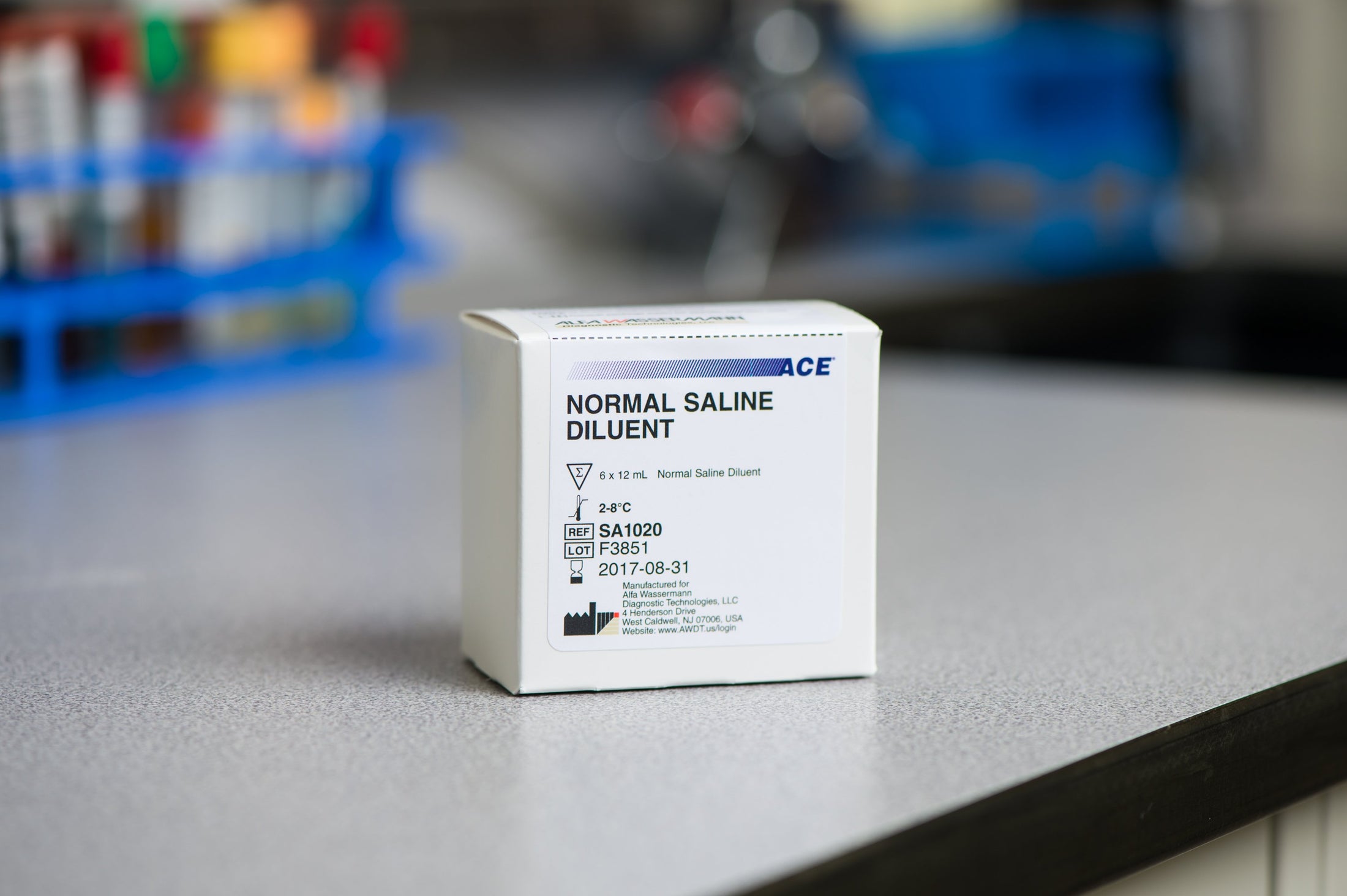 Alfa Wassermann Normal Saline 0.9% Reagent Diluent - 6 x 12 mL