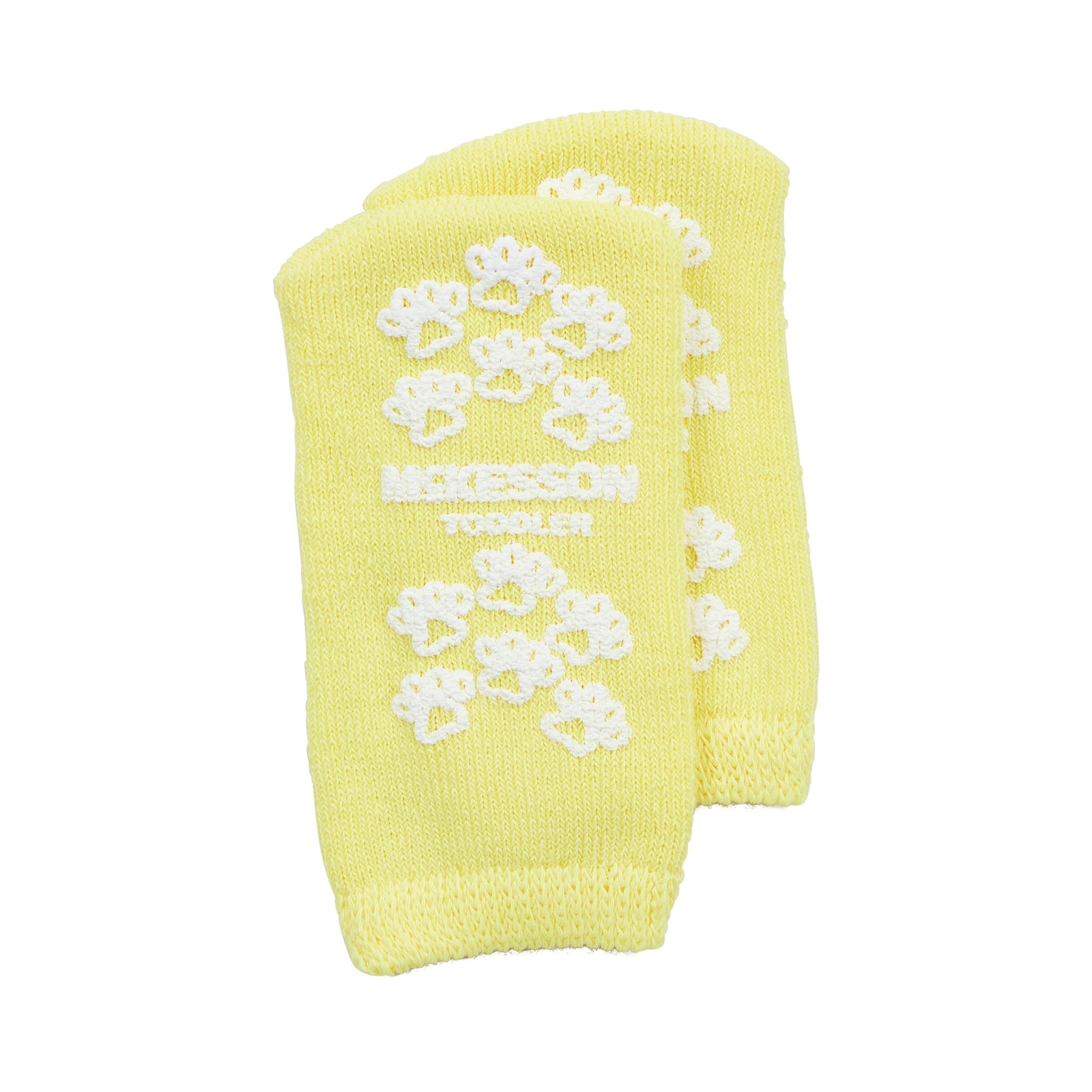 McKesson Terries™ Toddler Slipper Socks - Yellow, Size 4-7.5