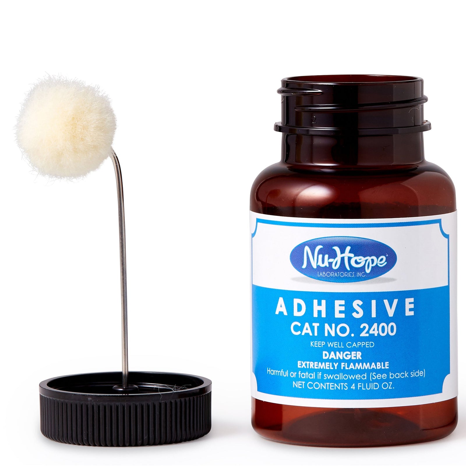 Nu-Hope Ostomy Adhesive Cement with Applicator, 4 oz