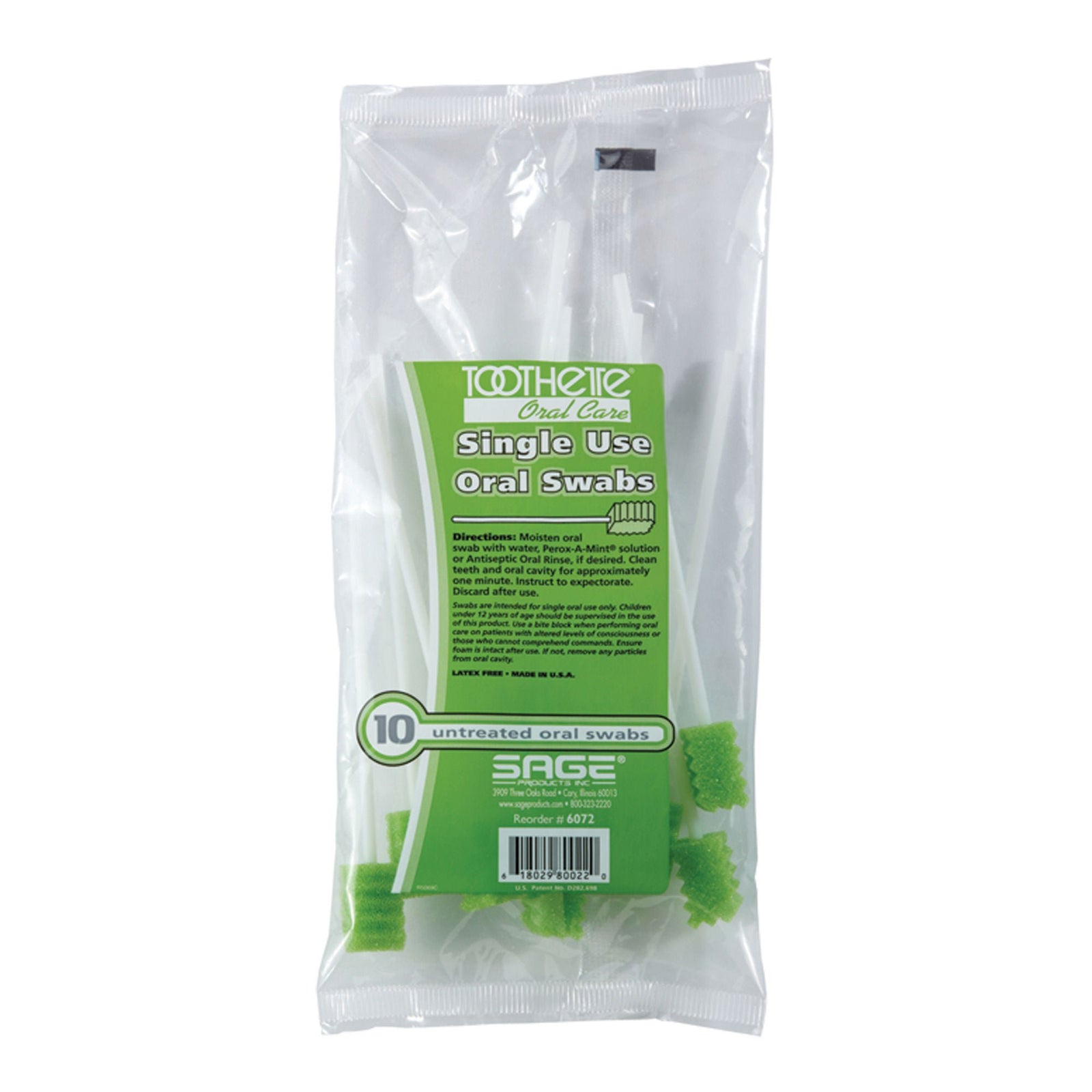 Sage Toothette Untreated Oral Swabstick