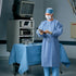 Halyard Protective Procedure Gown Large Blue NonSterile
