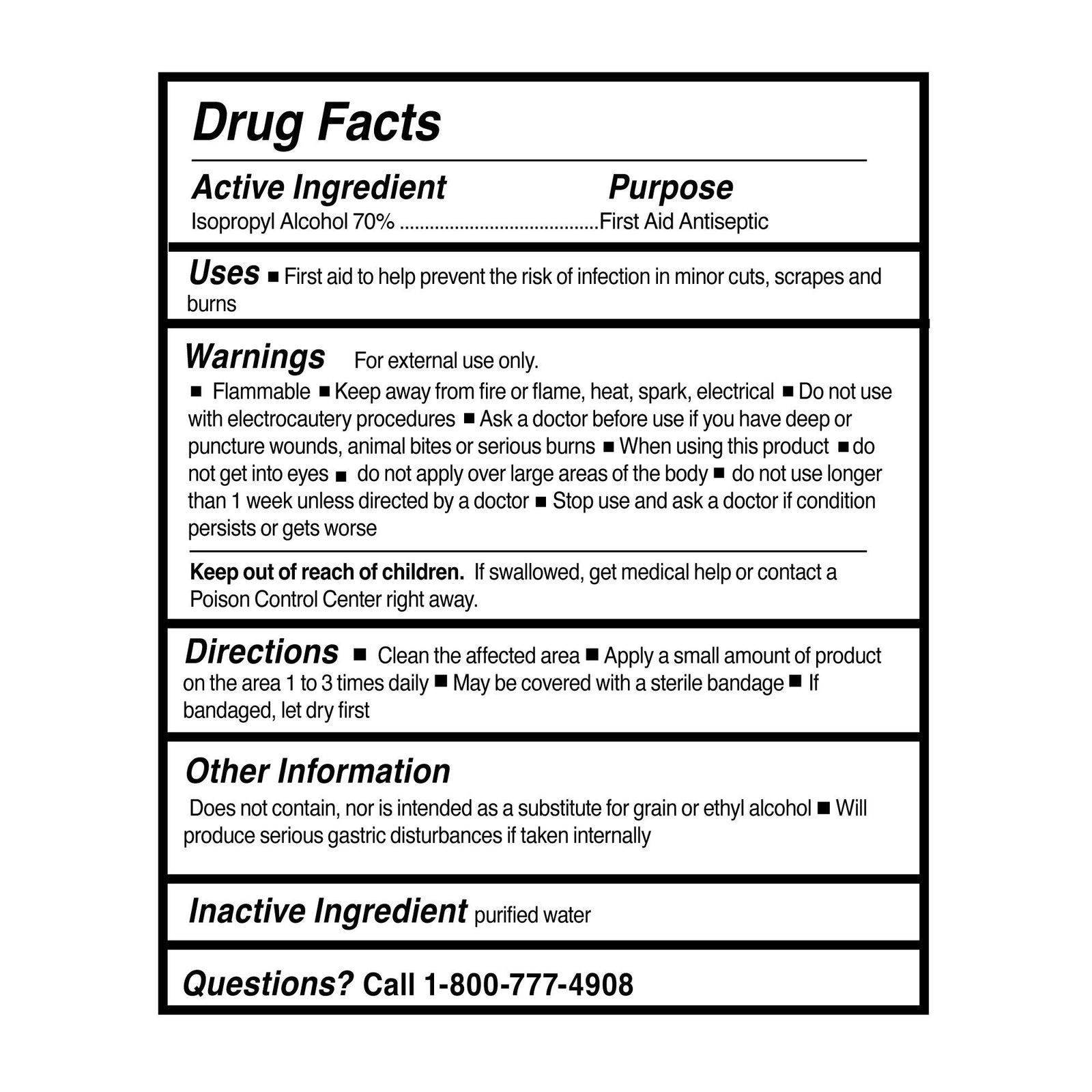 McKesson MedSurg Isopropyl Rubbing Alcohol 70%