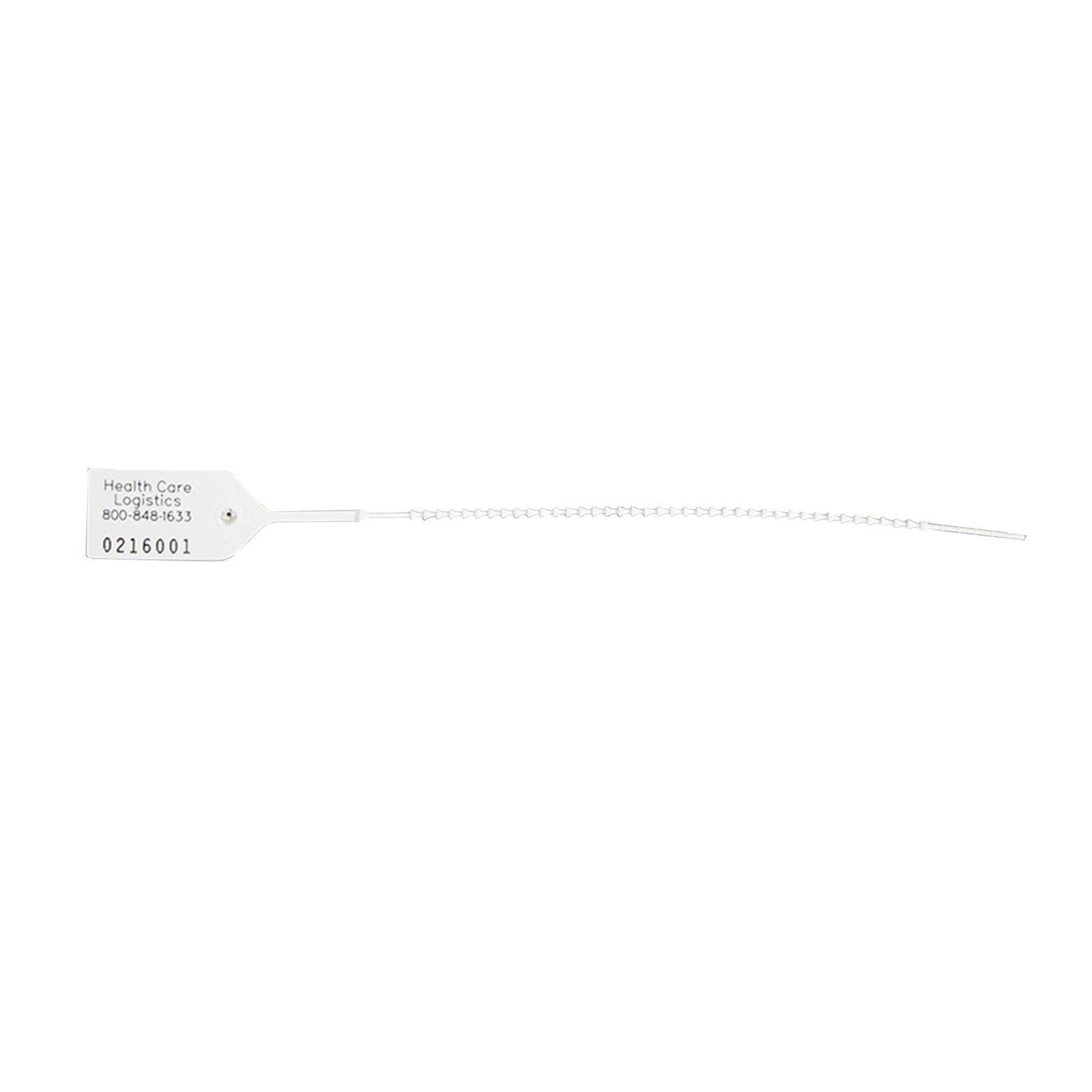 Health Care Logistics Numbered Pull-Tight Seal, White