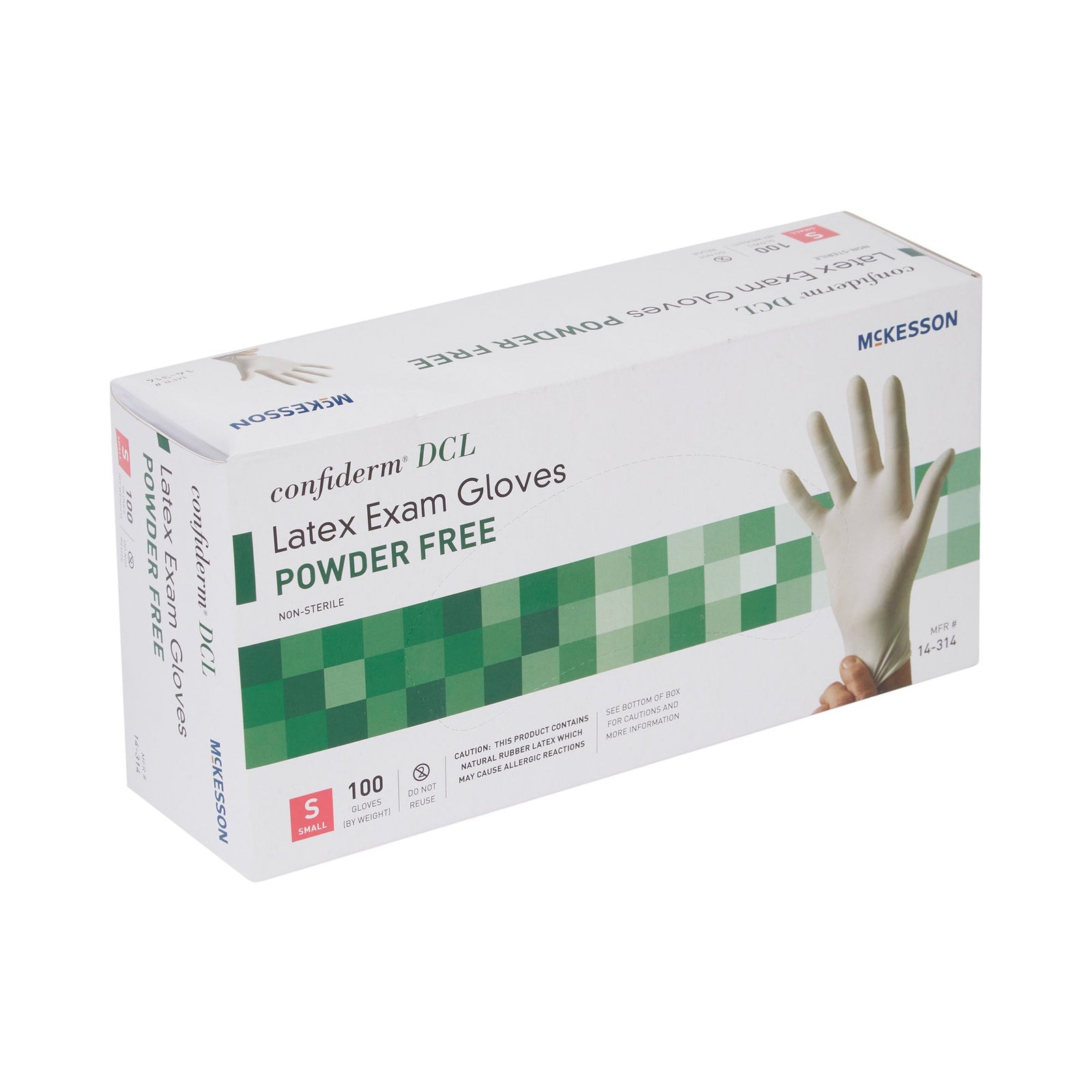 McKesson MedSurg Latex Exam Gloves, Small, Non-Sterile