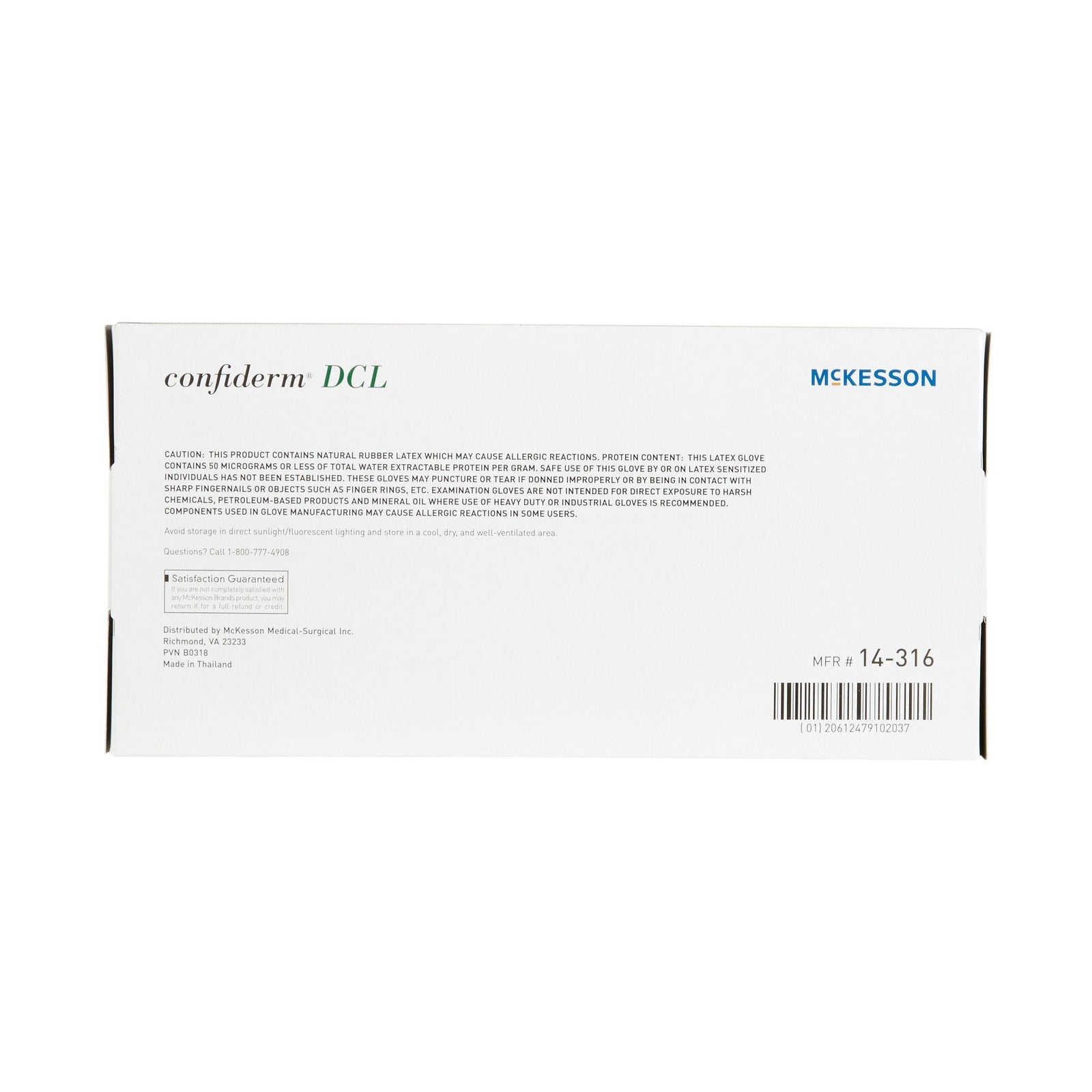 McKesson Confiderm DCL Powder-Free Latex Exam Gloves