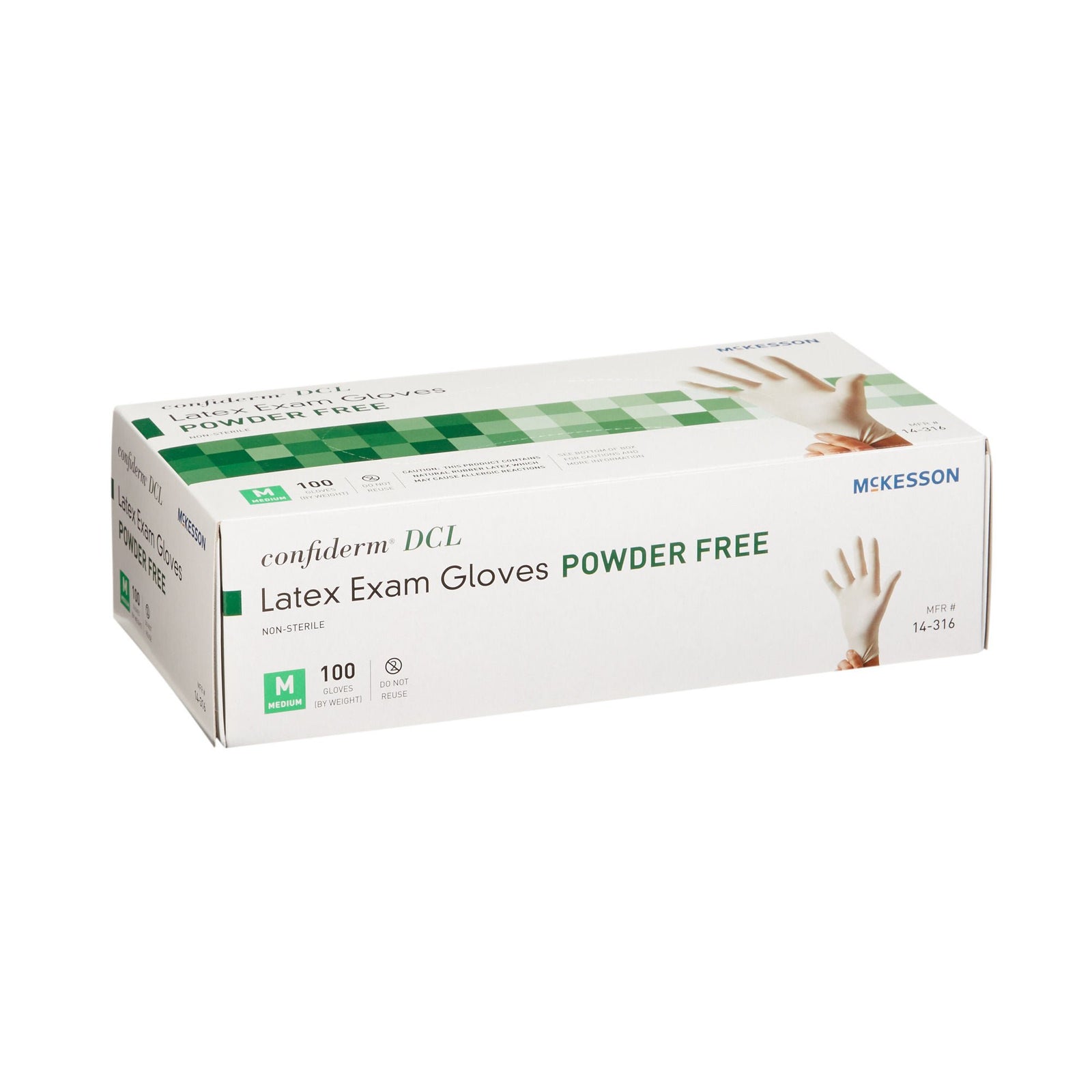McKesson Confiderm DCL Powder-Free Latex Exam Gloves