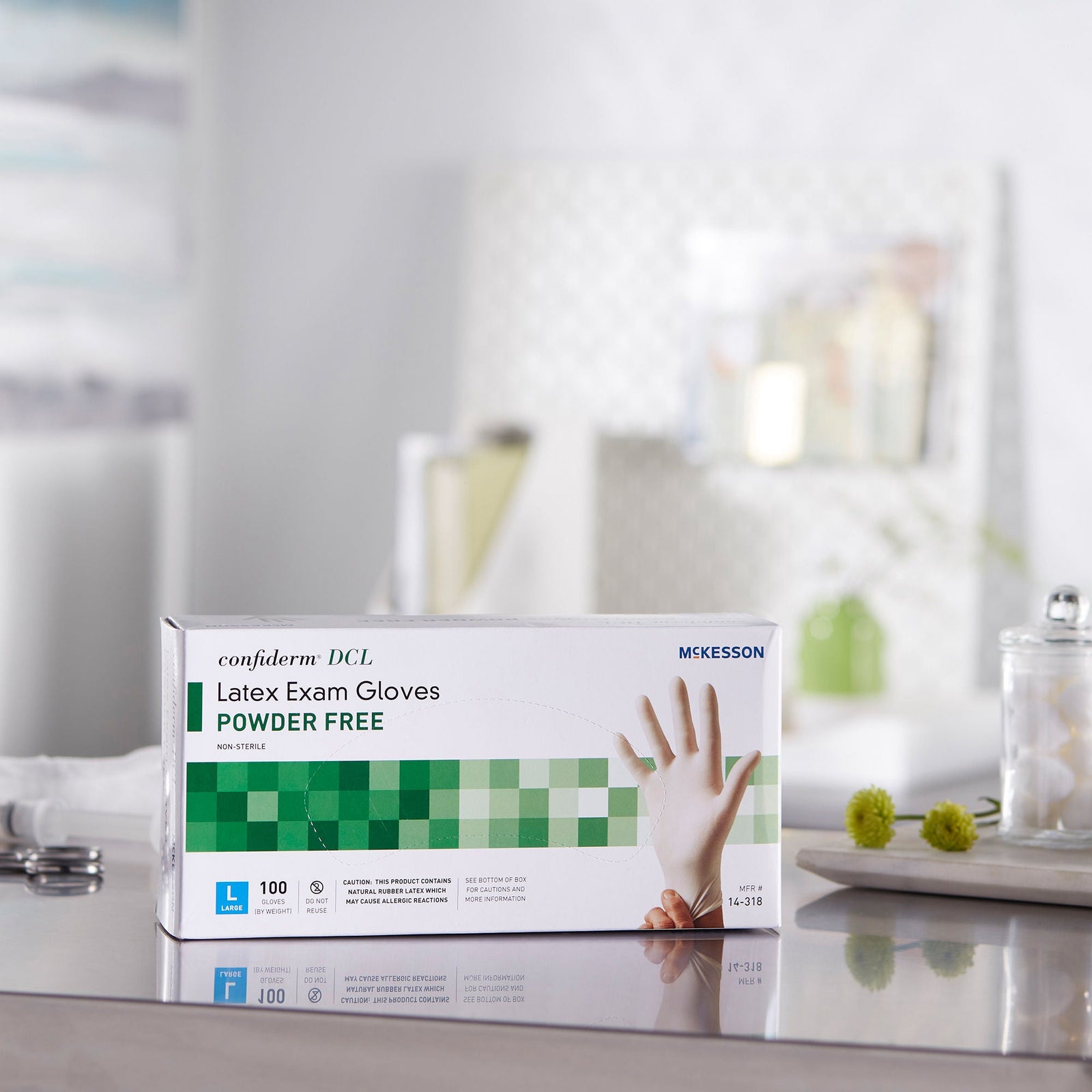 McKesson Confiderm DCL Powder-Free Latex Exam Gloves