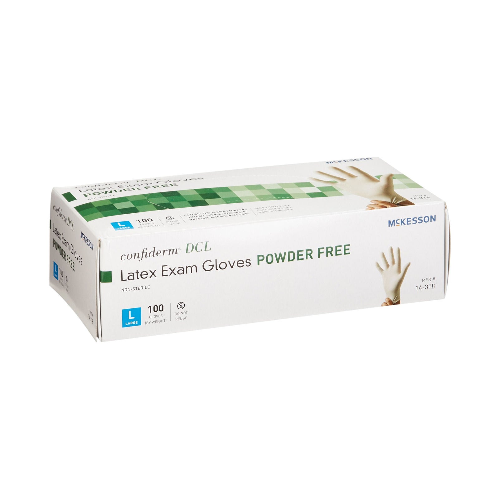McKesson Confiderm DCL Powder-Free Latex Exam Gloves