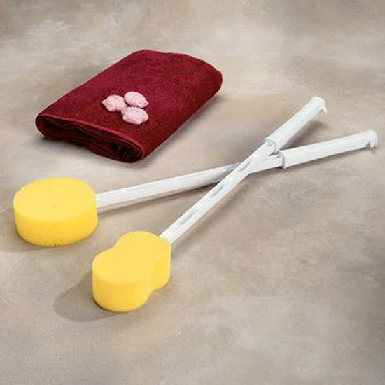 Sammons Preston® Bath Sponge with 26 Inch Handle