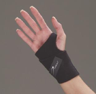 Ambidextrous Wrist Support Wraparound - Black One Size Fits Most